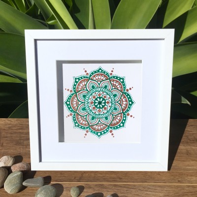 Green & Gold Mini Mandala